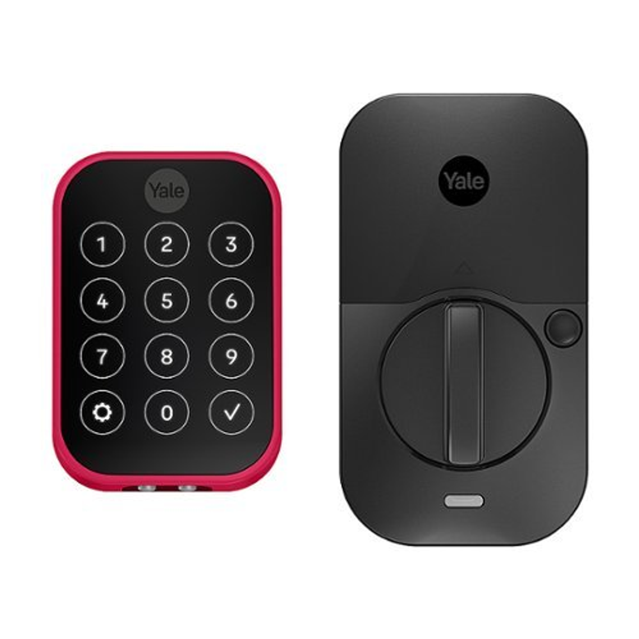 Yale - Pantone Assure Lock 2 Smart Lock Wi-Fi Replacement Deadbolt with Touchscreen, App, and Electronic Guest Keys Access - Pantone Viva Magenta