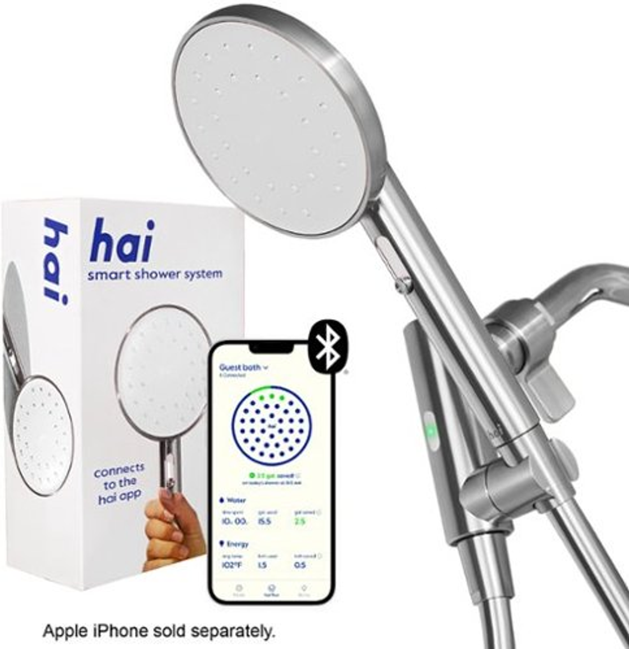 hai - Smart 1.8 GPM Handheld Showerhead - Moon