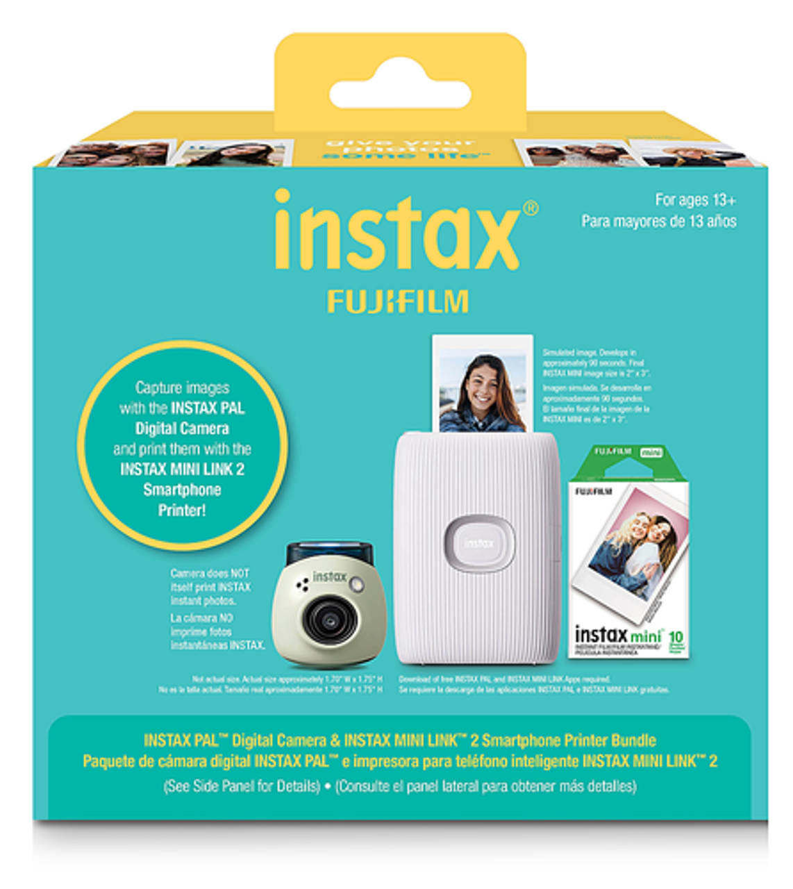 Fujifilm - INSTAX PAL Link 2 600023707 Wireless Photo Printer Bundle - Green