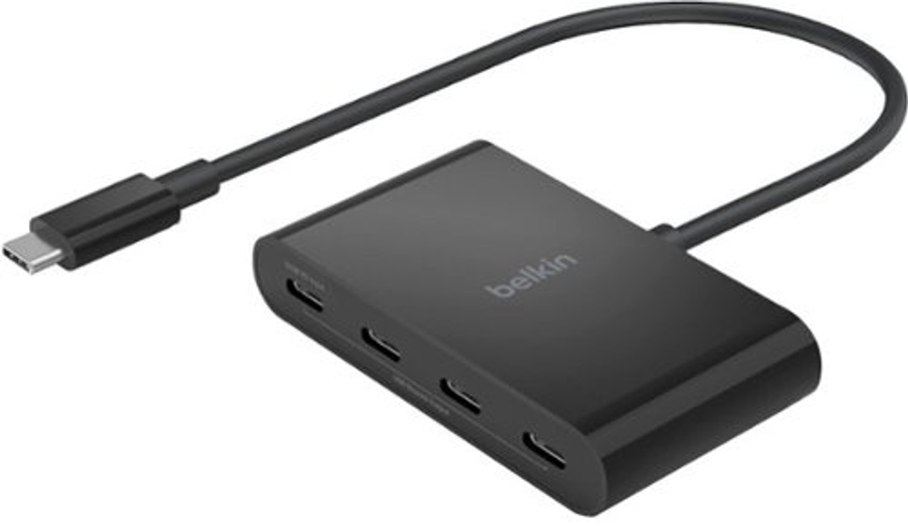 Belkin - 4-Port USB-C 3.2 Gen 2 - Black