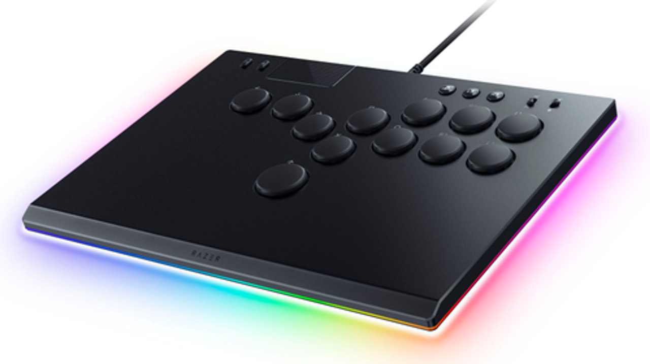 Razer - Kitsune All-Button Optical Arcade Controller for PS5 and PC - Black