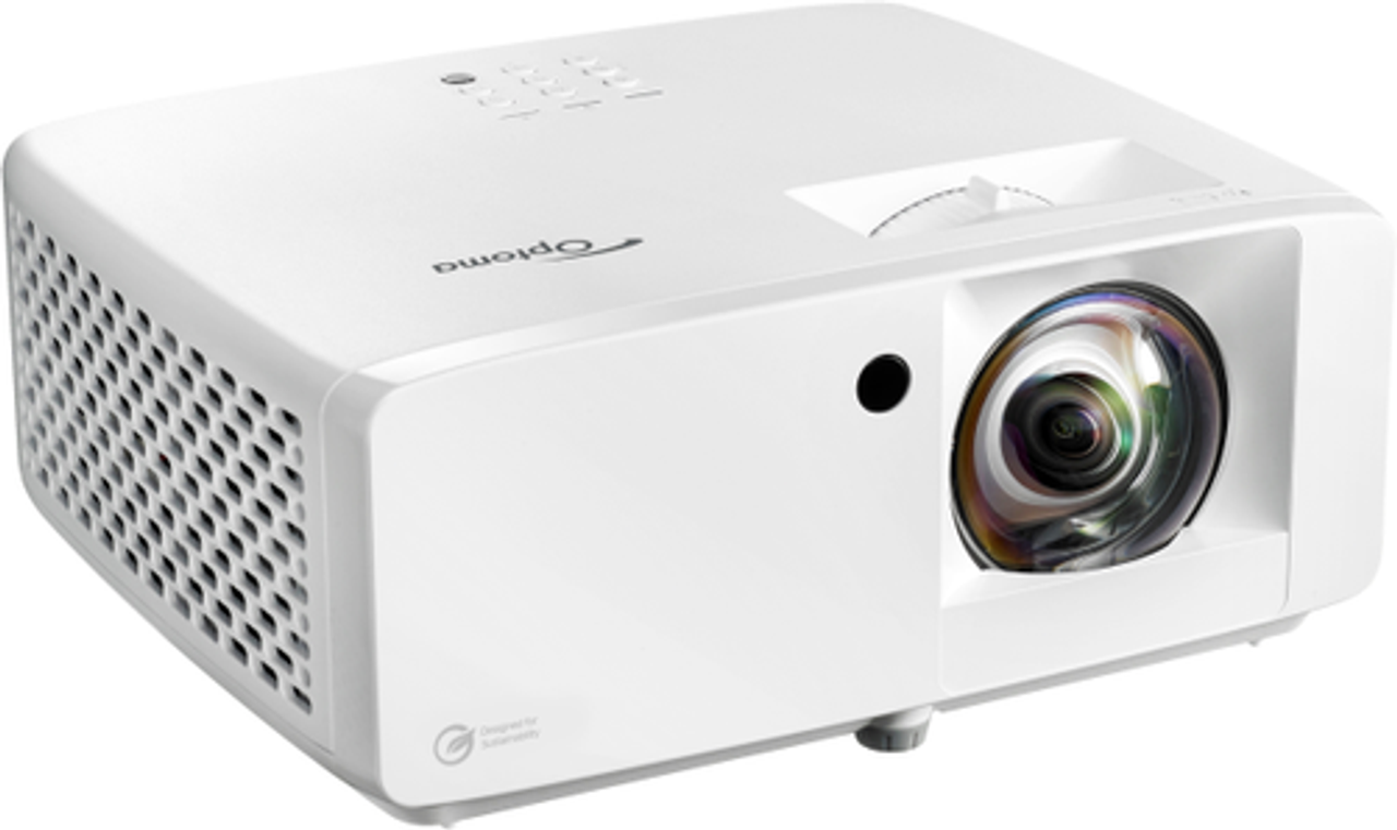 Optoma - UHZ35ST Compact Short Throw Laser Home Theater and Gaming Projector, 4K UHD Laser, High Bright 3,500 Lumens - White