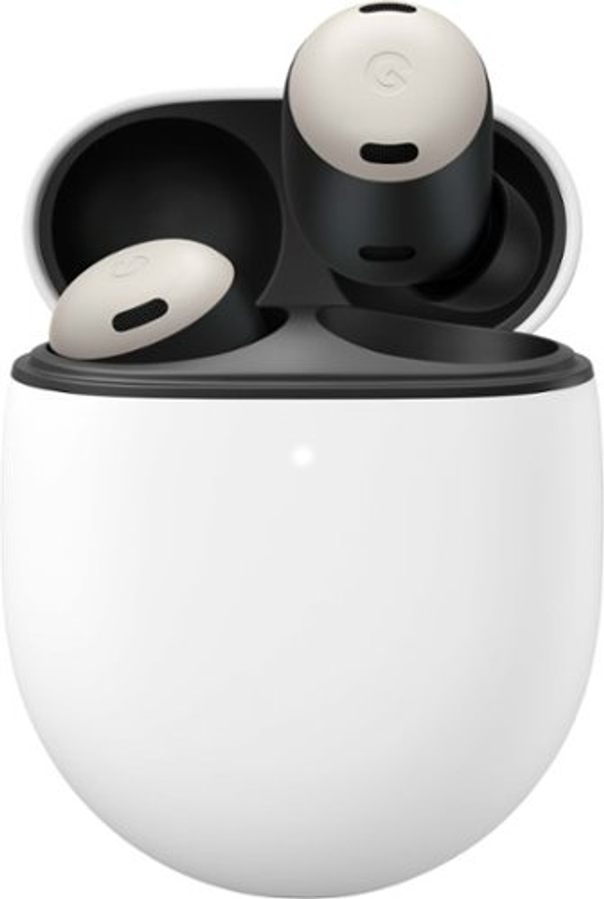 Google - Geek Squad Certified Refurbished Pixel Buds Pro True Wireless Noise Cancelling Earbuds - Porcelain