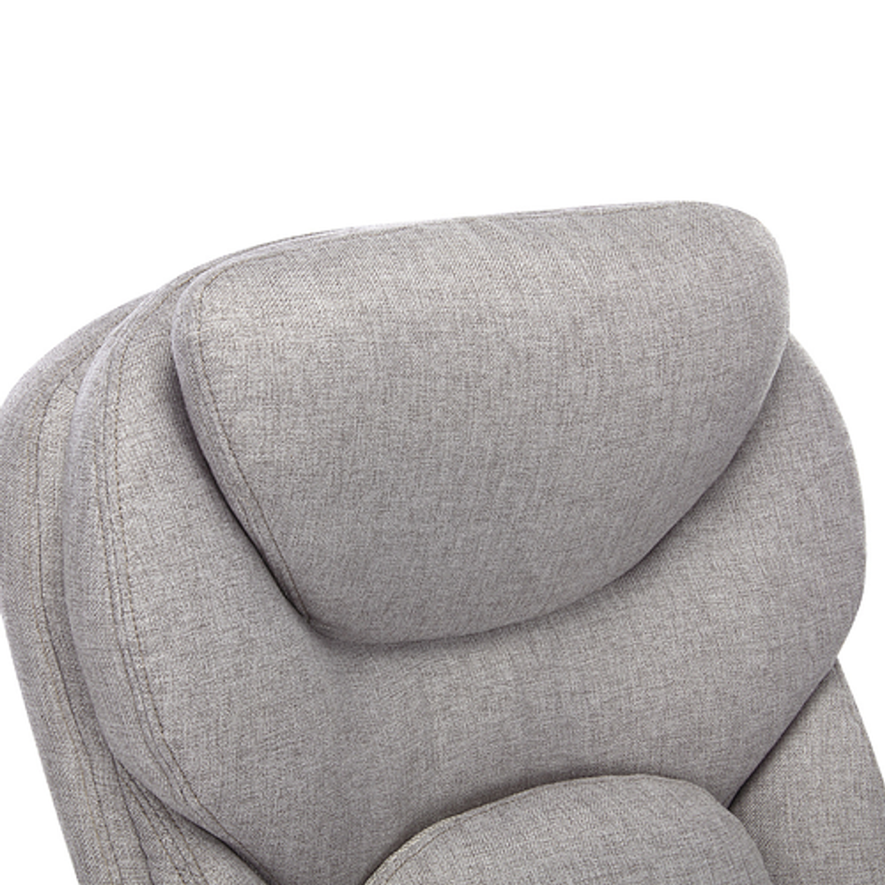 Serta - Upholstered Back in Motion Health & Wellness Manager Office Chair - Fabric - Light Gray