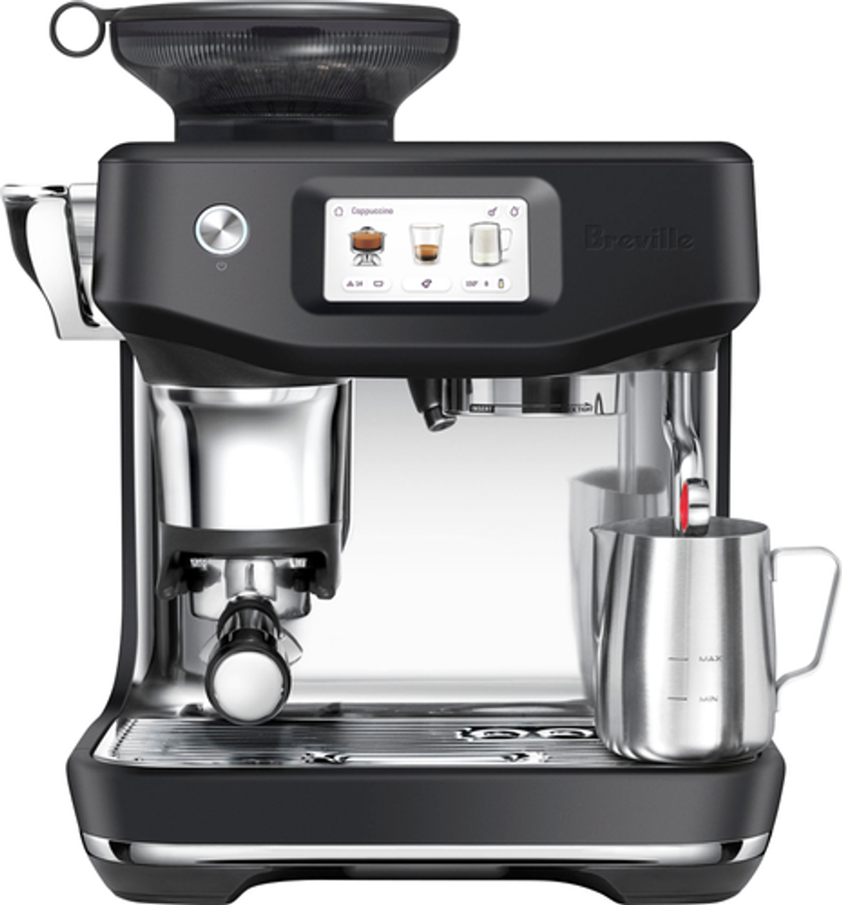 Breville - Barista Touch Impress Espresso Machine - Black Truffle