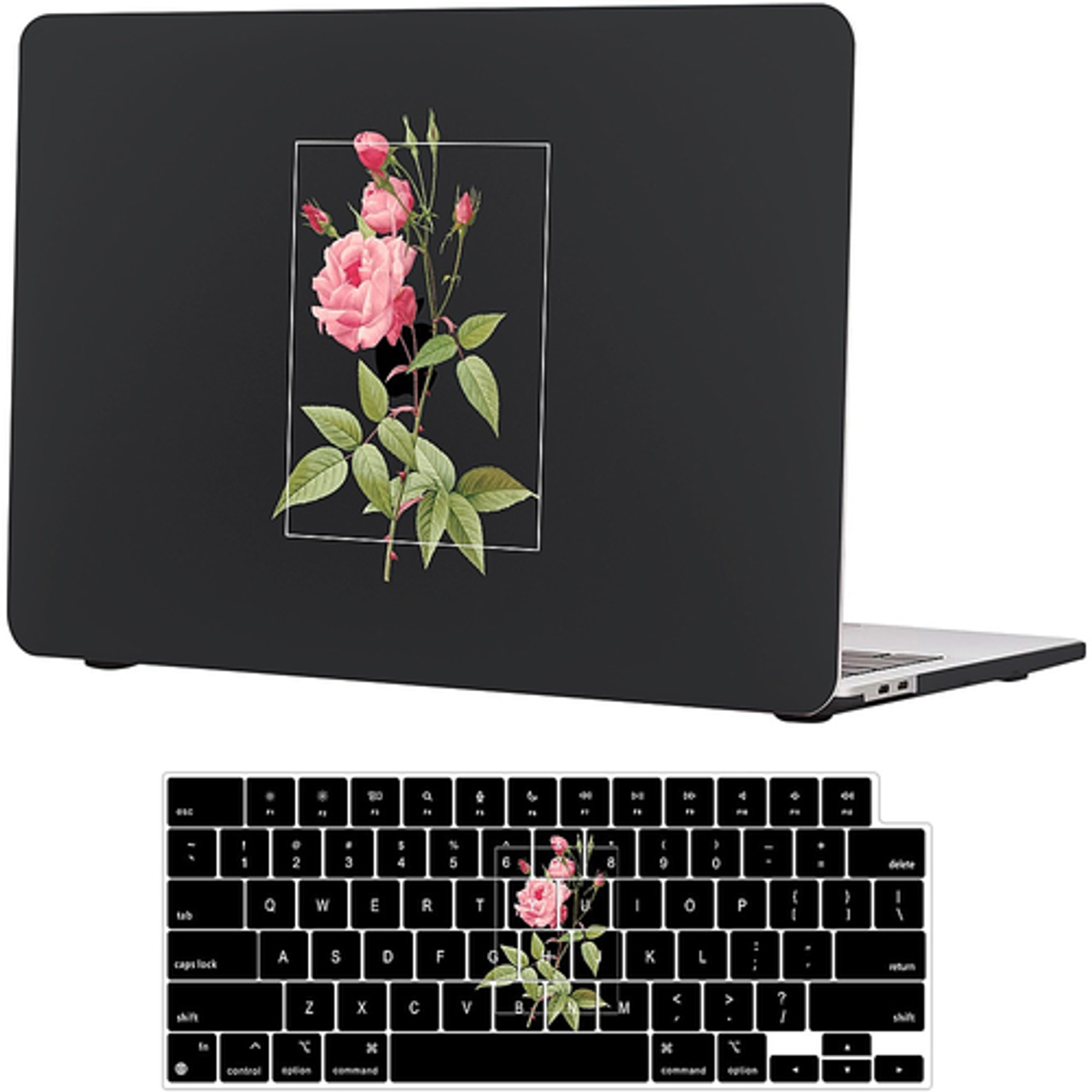 SaharaCase - Hybrid-Flex Arts Case for Apple MacBook Air 13.6" M2 Chip Laptops - Black