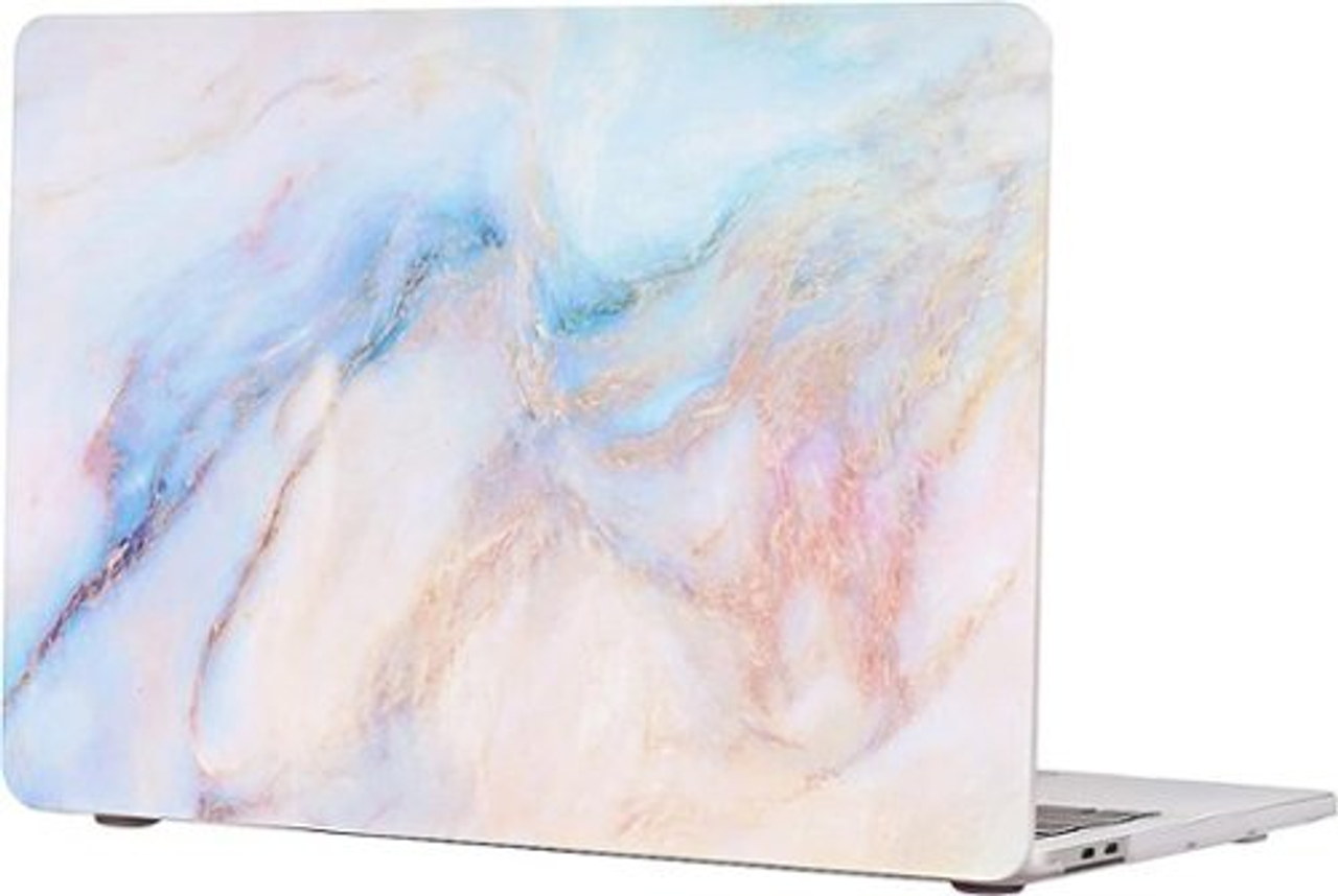 SaharaCase - Hybrid-Flex Arts Case for Apple MacBook Air 13" M1 Chip Laptops - Marble Blue