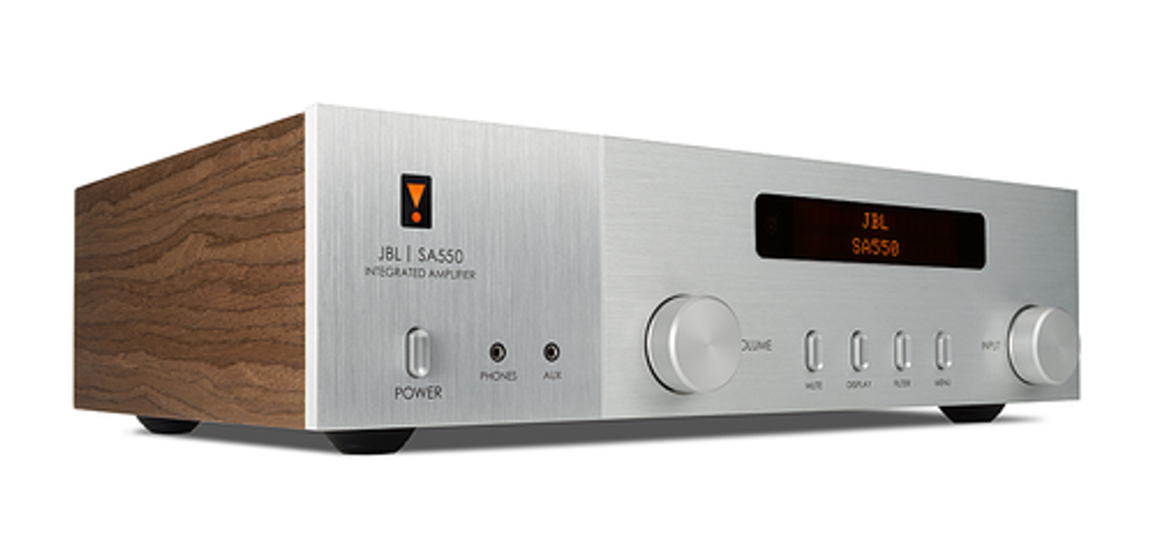 JBL - SA550 2.0-Ch. Bluetooth Integrated Amplifier with AptX Adaptive - Silver