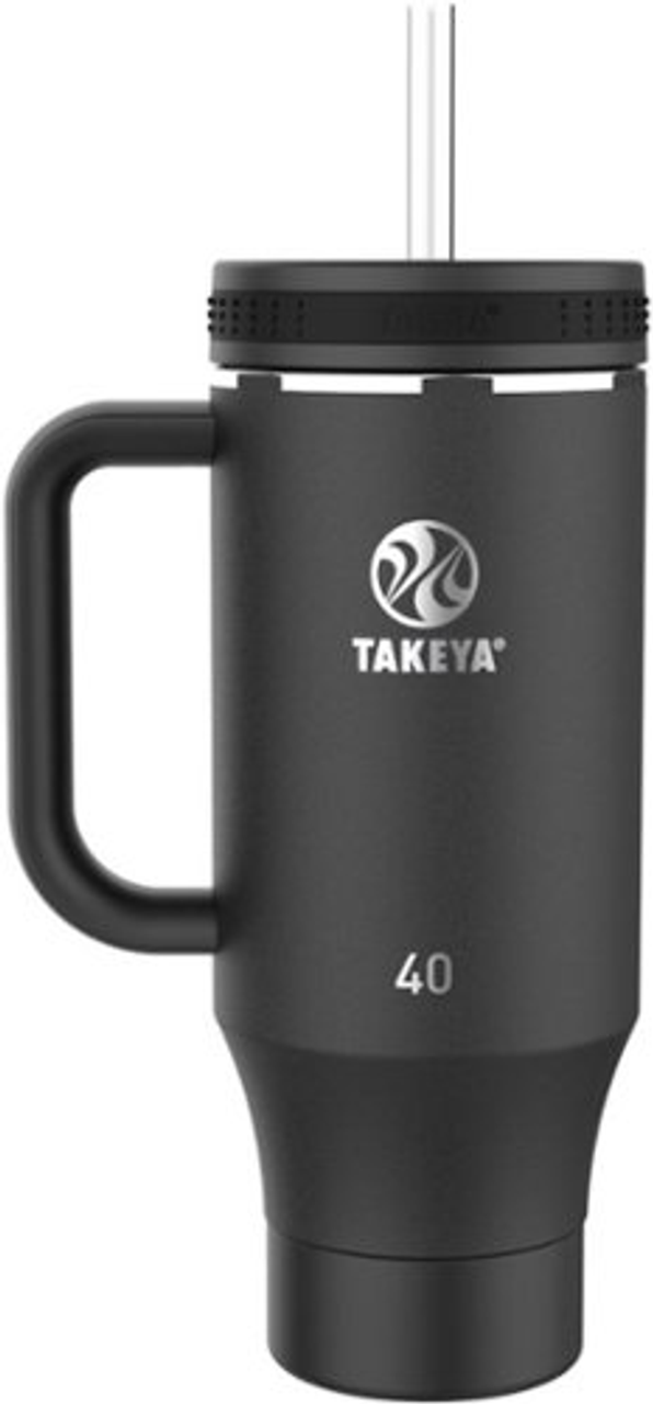 Takeya - Tumbler 40oz StdStw Tmblr Onyx - Black Stainless Steel