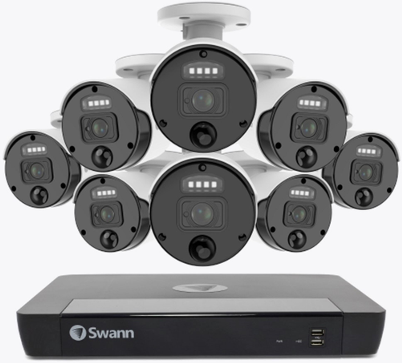 Swann - 8 Camera 16 Channel 4K Master-Series NVR Security System | SONVK-1676808 - Black