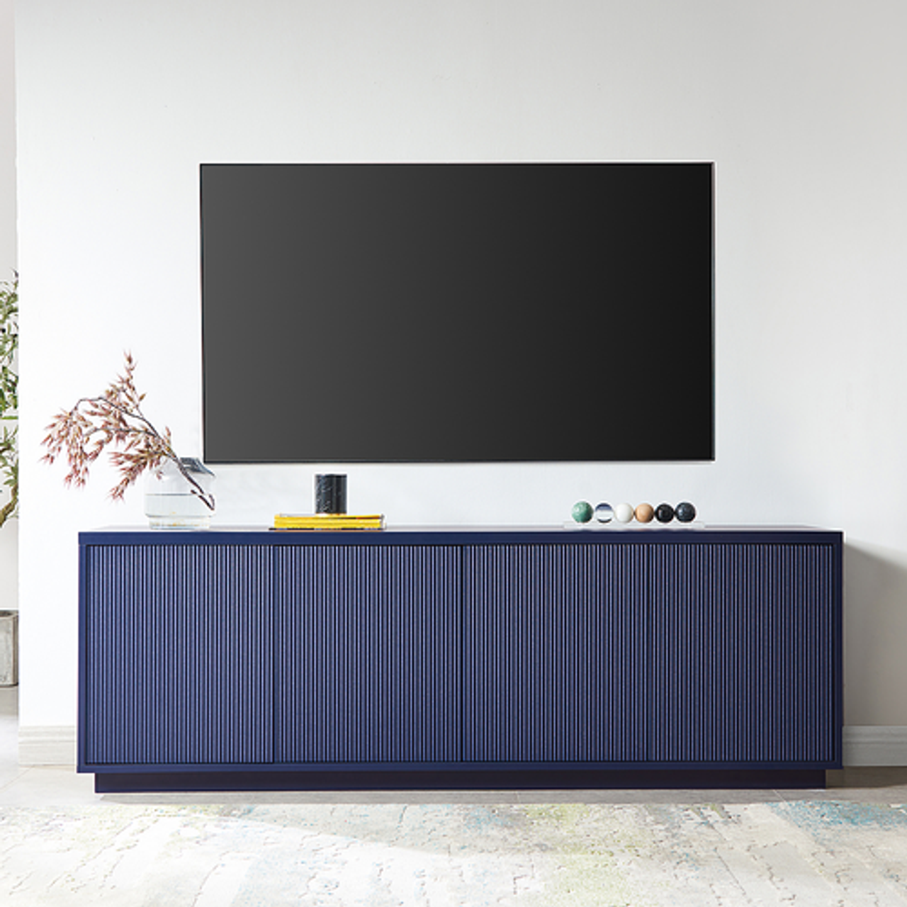 Camden&Wells - Hanson TV Stand for Most TVs up to 75" - Dark Blue