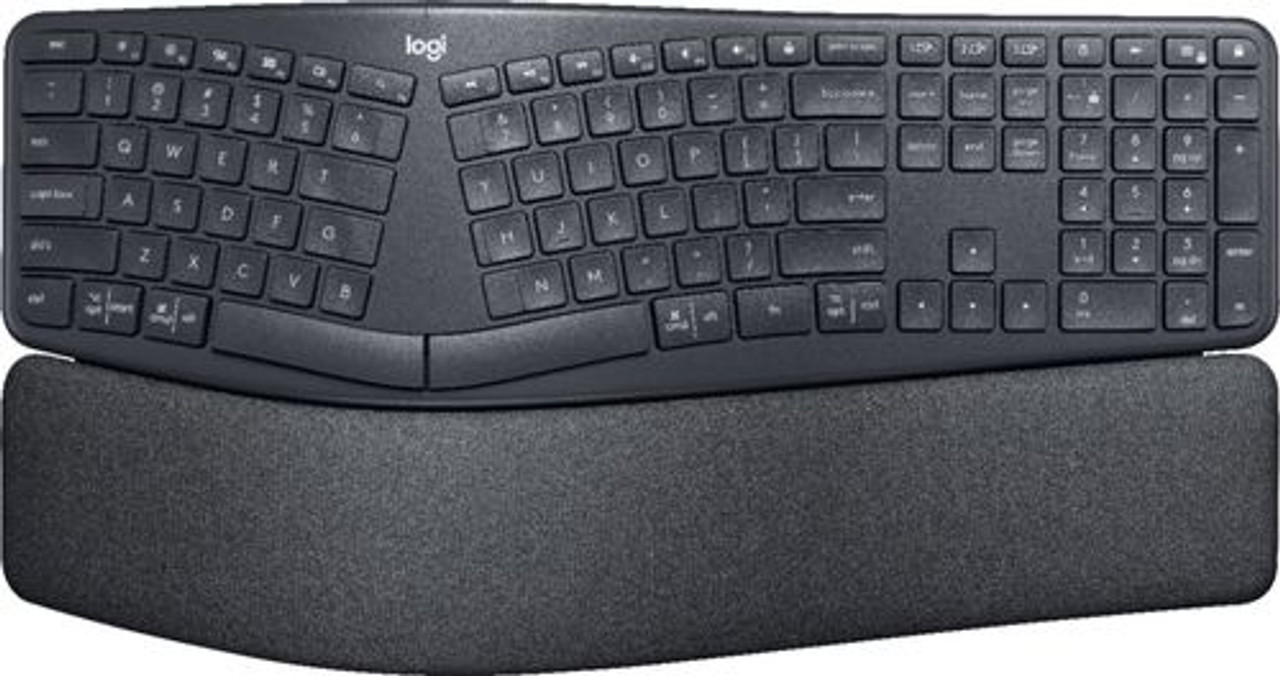 Logitech - ERGO K860 Ergonomic Split Bluetooth Keyboard - Black