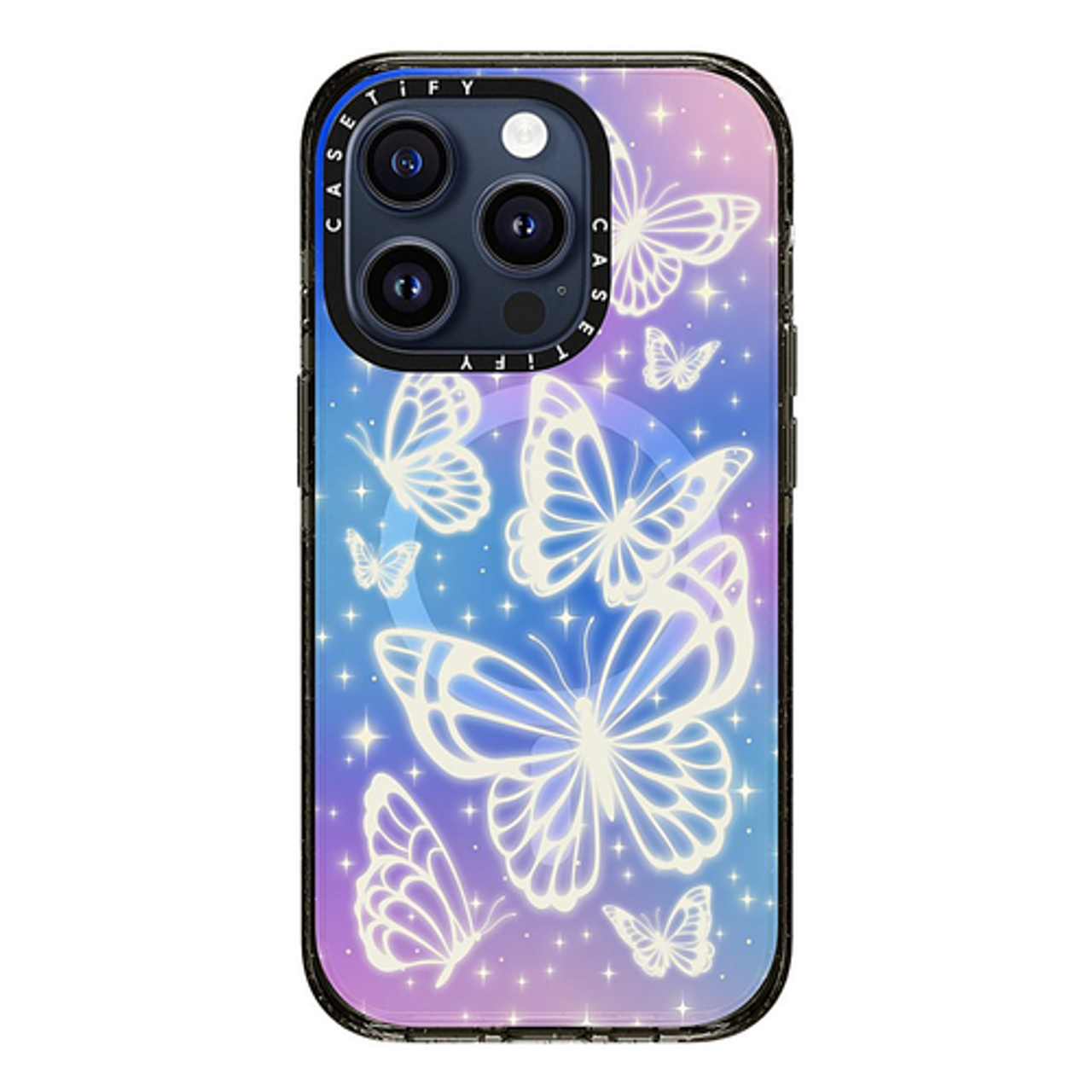 CASETiFY - Impact Case with MagSafe for Apple iPhone 15 Pro - Butterfly Aurora