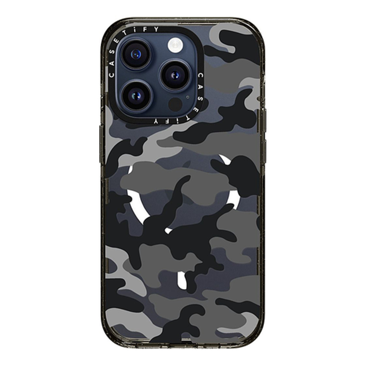 CASETiFY - Impact Case with MagSafe for Apple iPhone 15 Pro - Black Camo