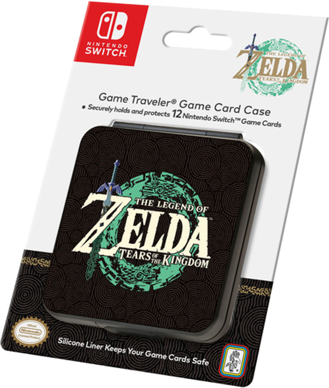 RDS Industries - Nintendo Switch Game Traveler The Legend of Zelda Tears of the Kingdom Game Card Case - Black