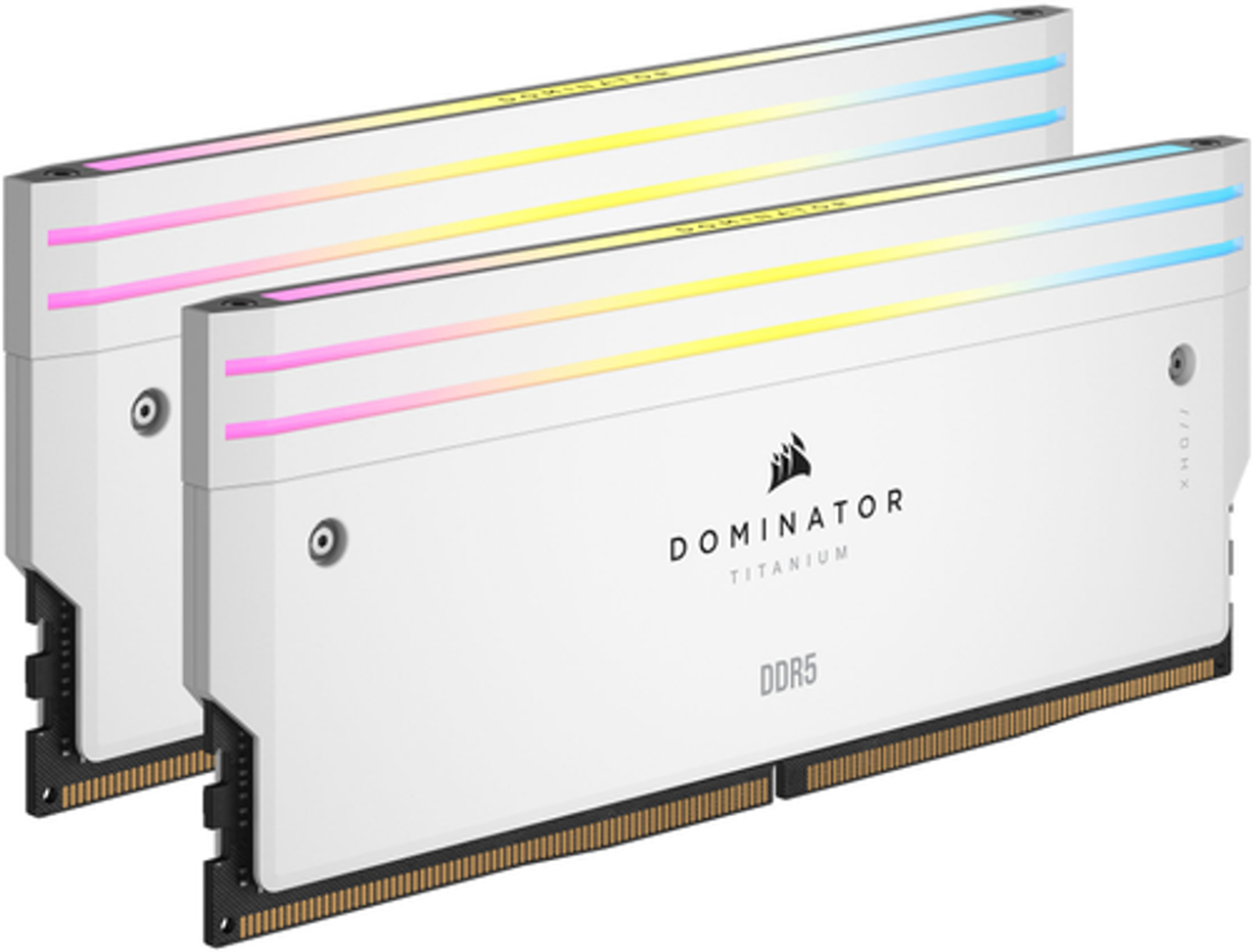 CORSAIR - DOMINATOR TITANIUM CMP32GX5M2X7000C34 RGB 32GB (2PKx16GB) DDR5 C34 Desktop - White