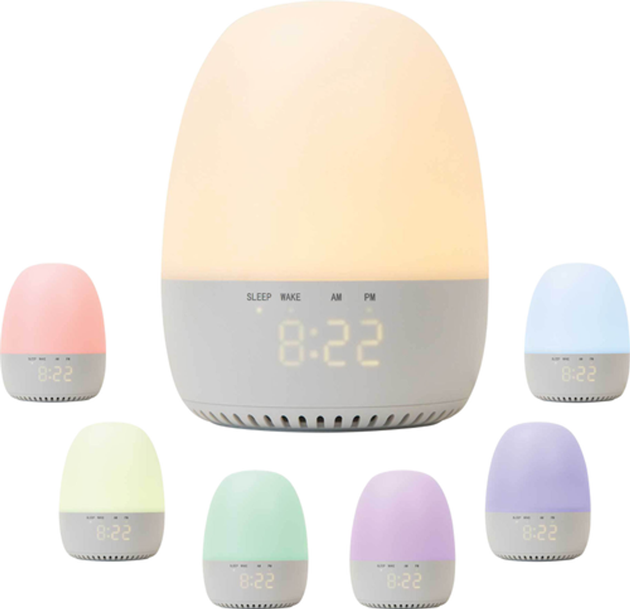 Yogasleep Light-to-Rise Sound Machine, Night Light & Sleep Trainer - White