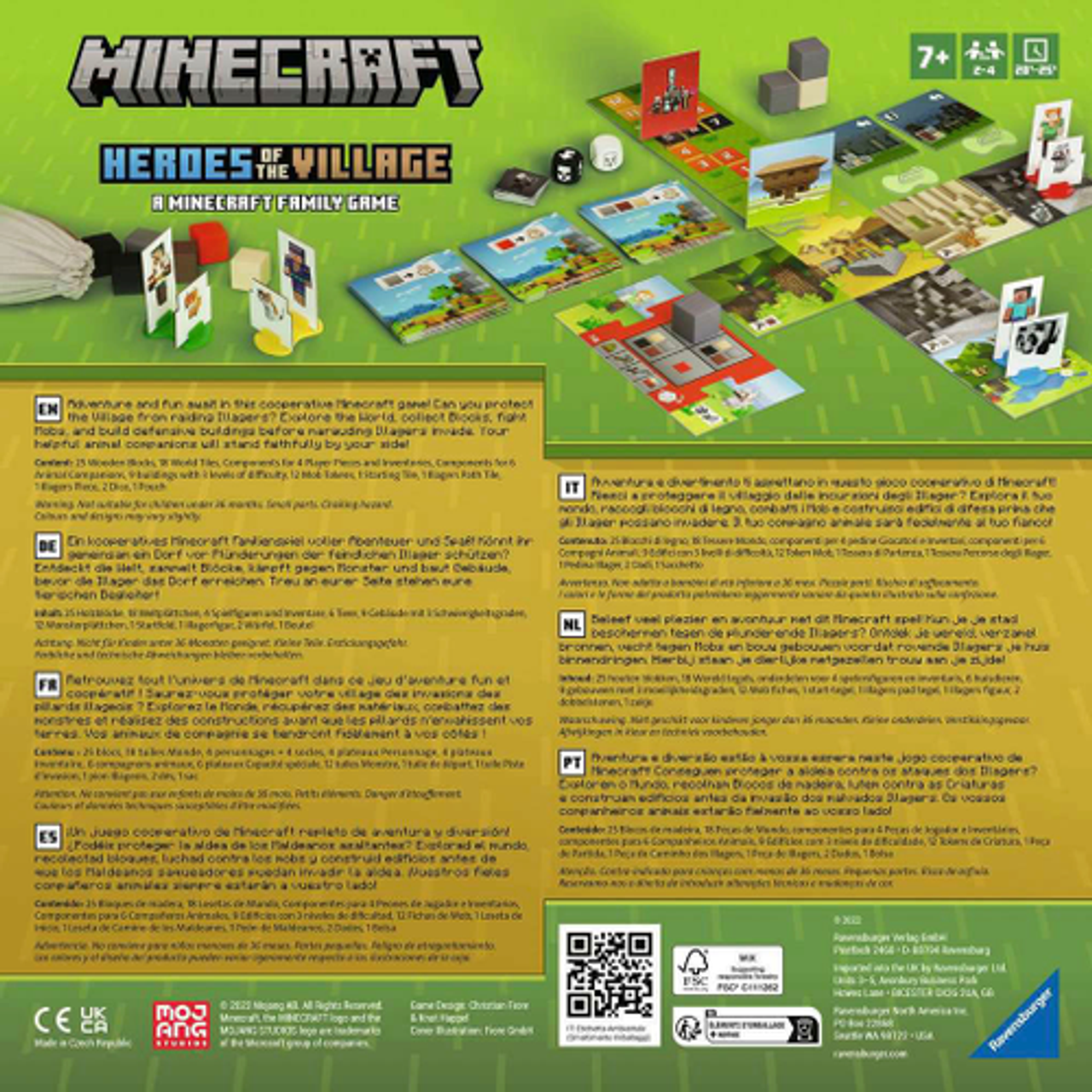 Ravensburger - Minecraft: Heroes of the Village - Cooperative Minecraft Board Game