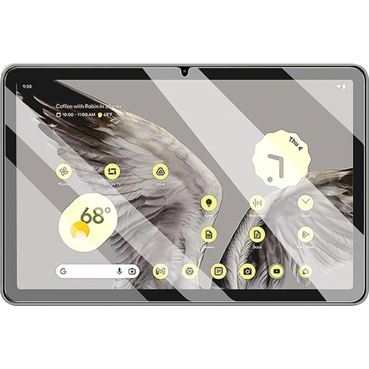 SaharaCase - ZeroDamage Ultra Strong Tempered Glass Screen Protector for Google Pixel Tablet - Clear