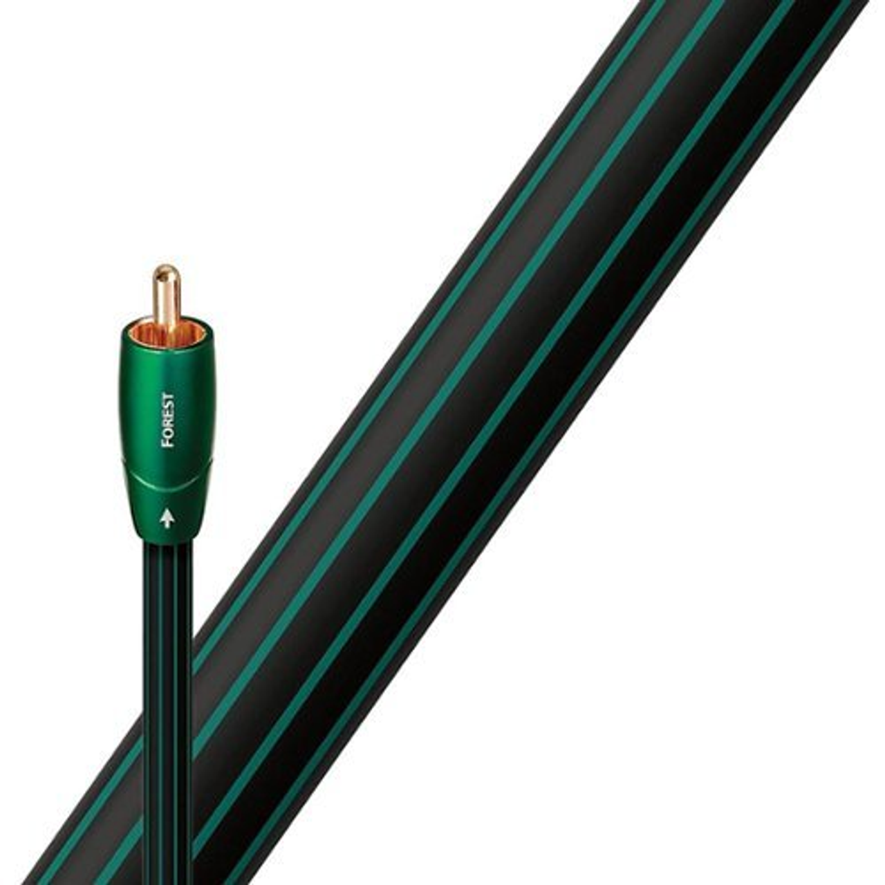 AUDIOQUEST - 3.0M DIGITAL COAX FOREST - Black/Green Stripes