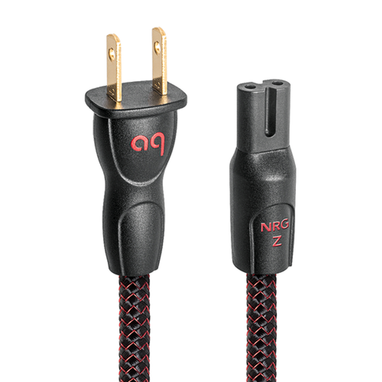 AudioQuest - 1.0M NRG-Z2 US Power Cable - Dark Red/Black