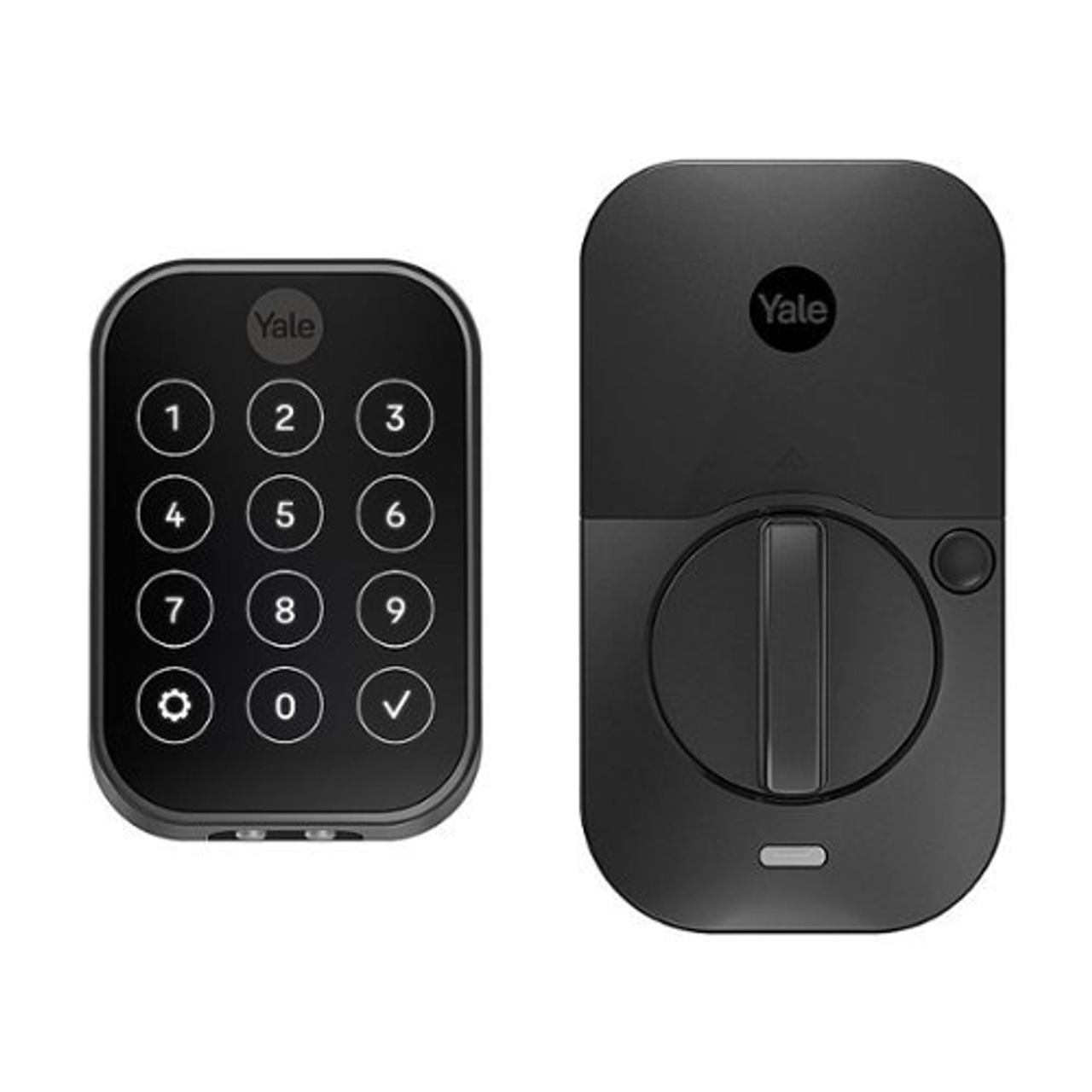 Yale - Assure Lock 2 Plus Smart Lock Bluetooth Replacement with Home Keys, Electronic Guest Keys, and Keypad Access - Black Suede