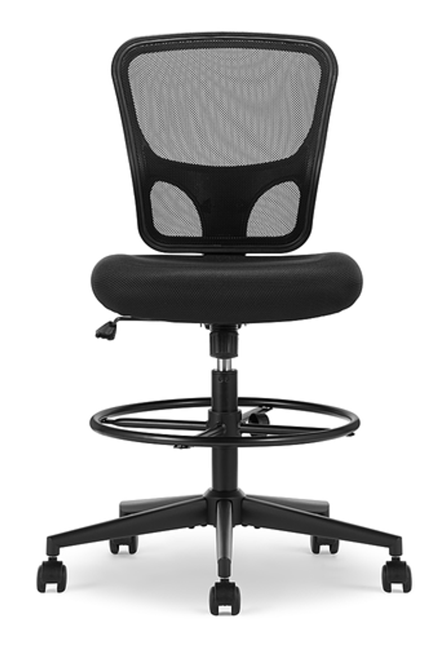 Click365 - Perch Mesh Drafting Office Chair - Black
