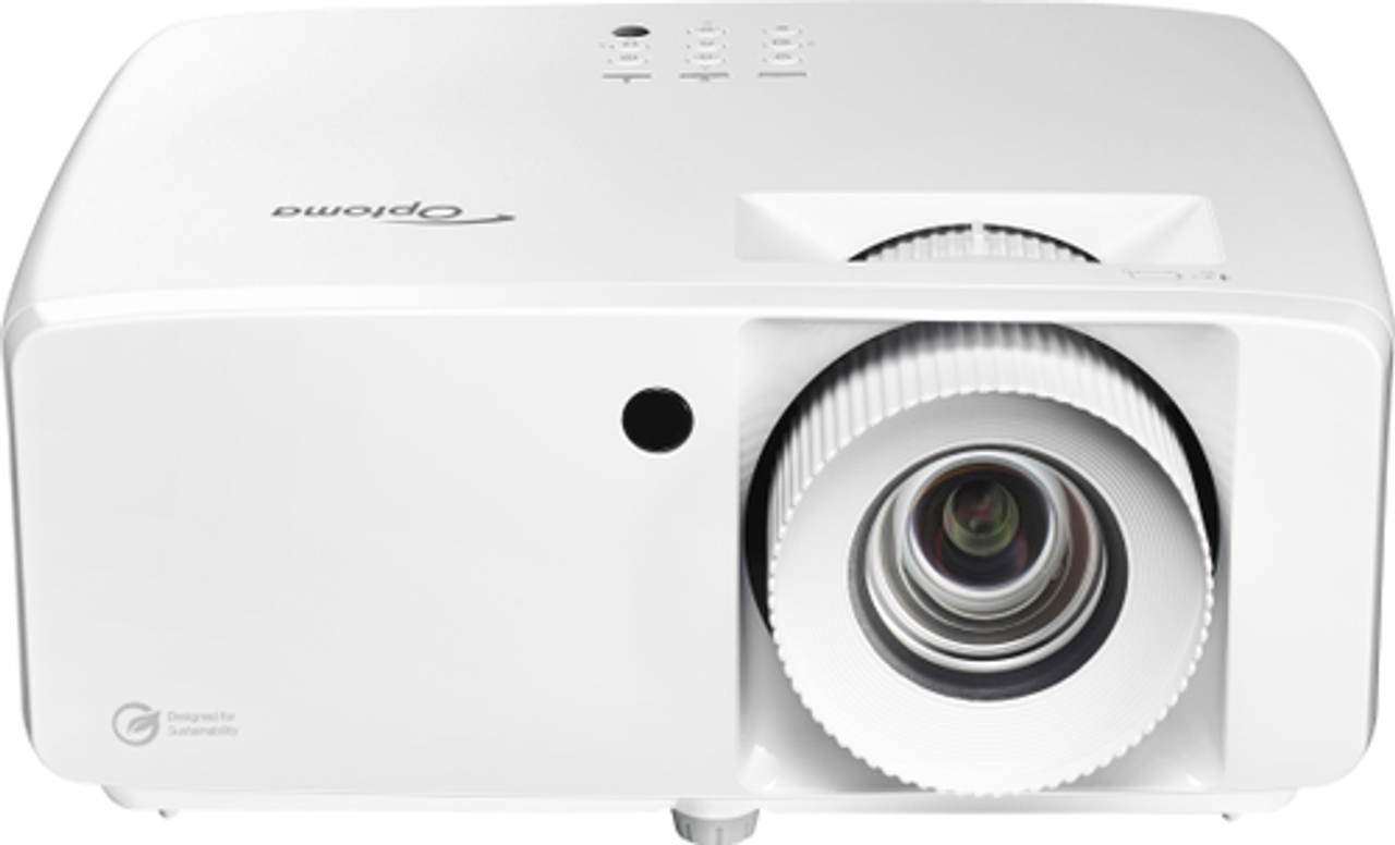 Optoma - UHZ66 Compact Long Throw True 4K UHD Laser Home Cinema and Gaming Projector, 4000 Lumens - White