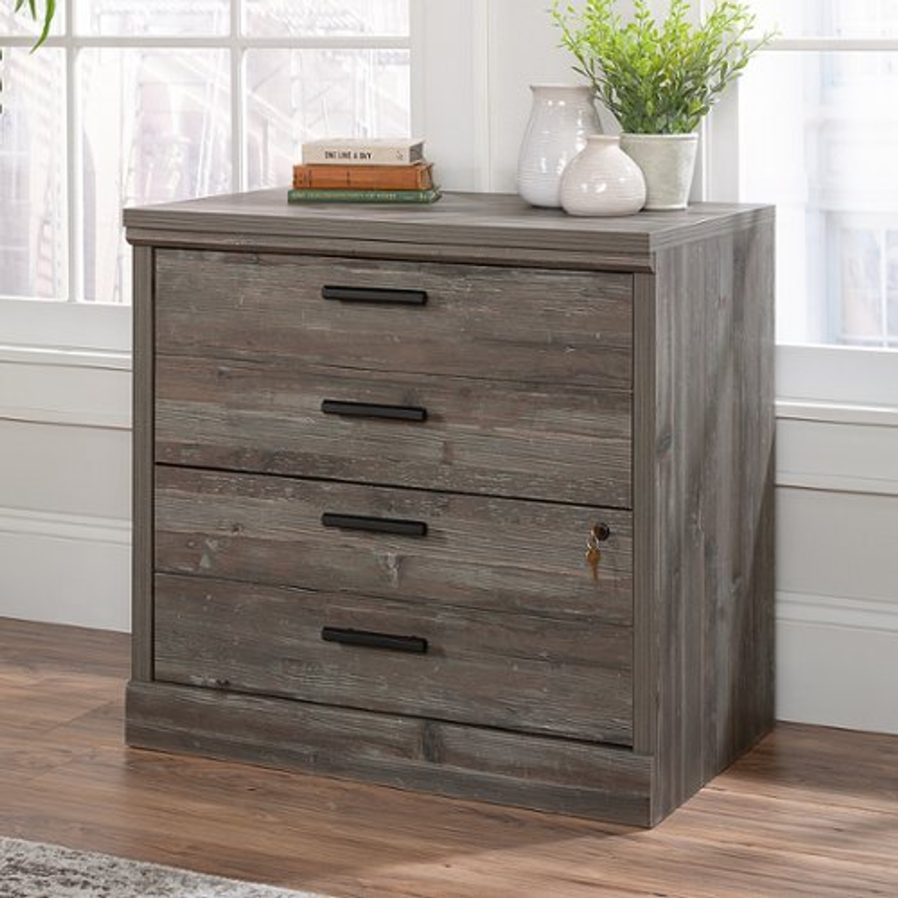 Sauder - Aspen Post Lateral File Pp - Pebble Pine®