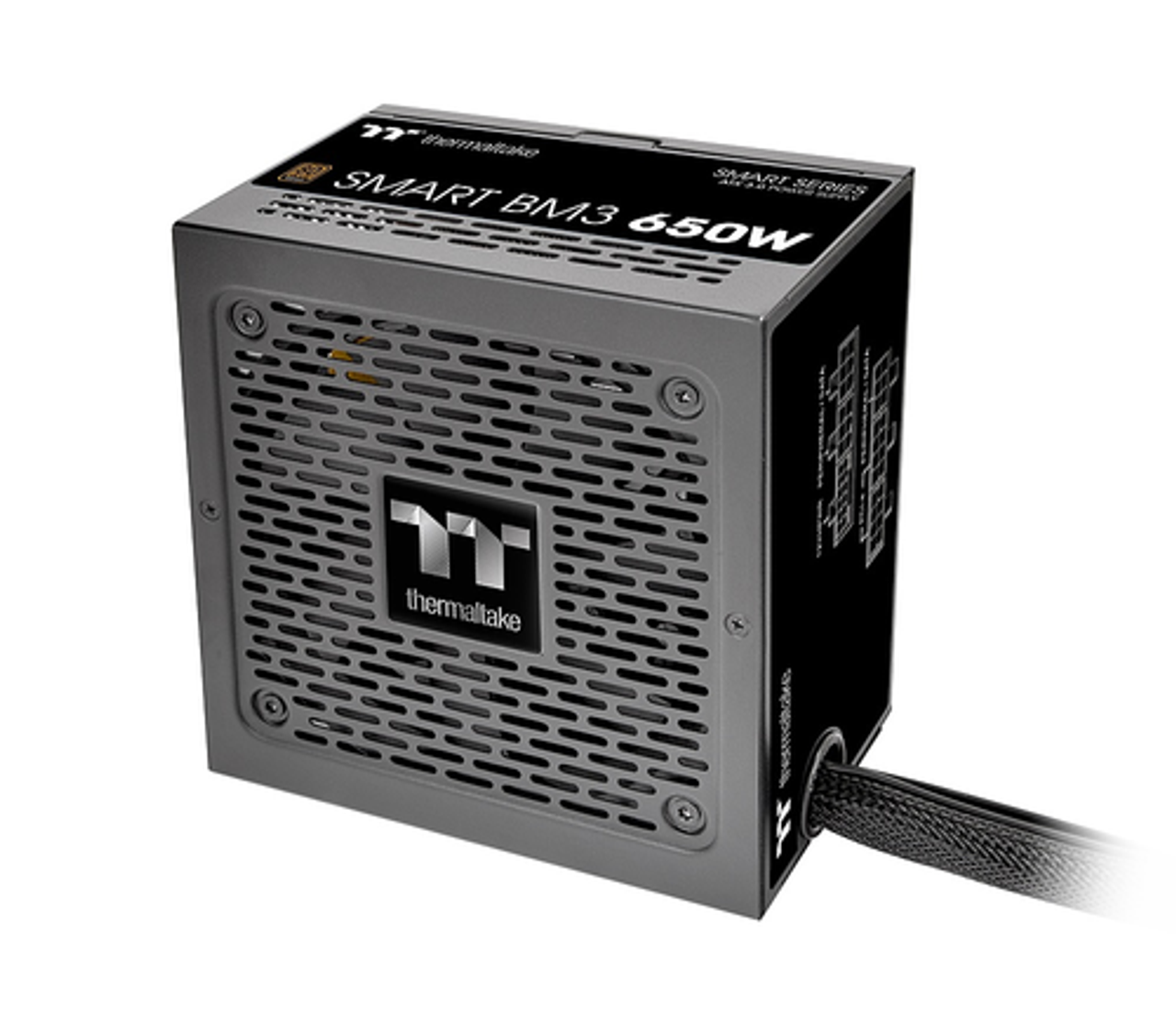 Thermaltake - Smart BM3 650W 80+ Bronze PCIE Gen 5 ATX 3.0 Semi-Modular Power Supply - Black