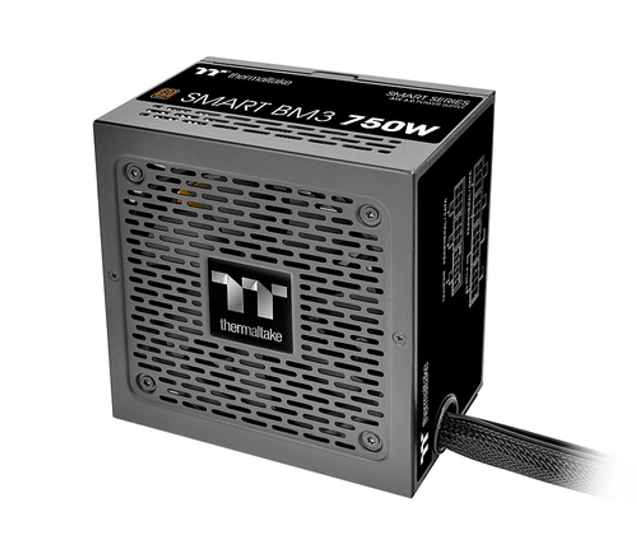 Thermaltake - Smart BM3 750W 80+ Bronze PCIE Gen 5 ATX 3.0 Semi-Modular Power Supply - Black