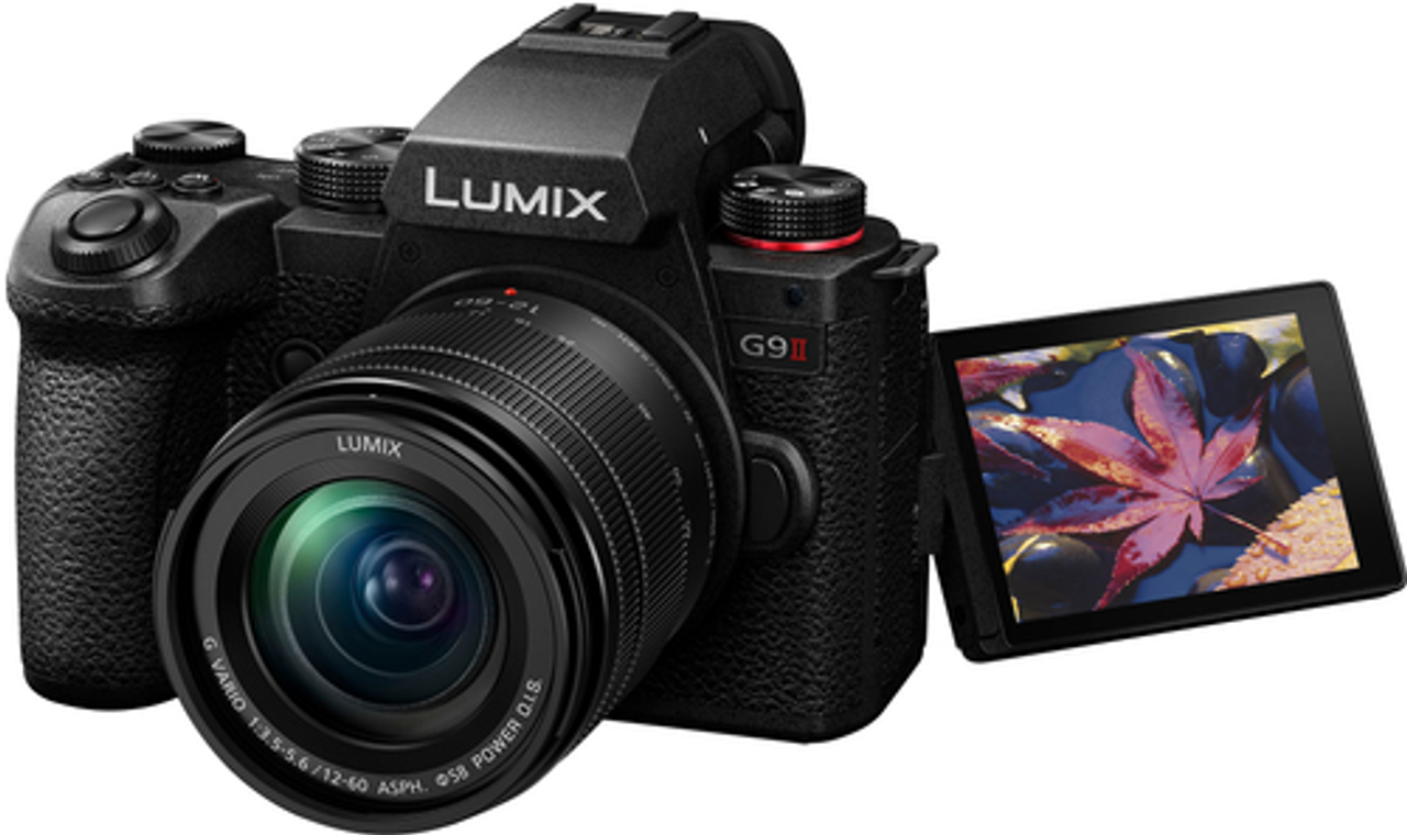 Panasonic - LUMIX G9II Mirrorless Camera with ASPH 12-60mm F3.5-5.6 Lens - Black
