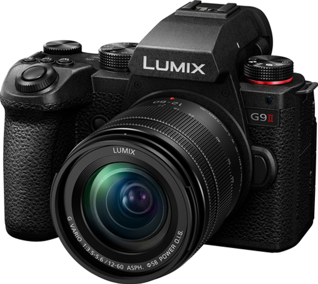 Panasonic - LUMIX G9II Mirrorless Camera with ASPH 12-60mm F3.5-5.6 Lens - Black