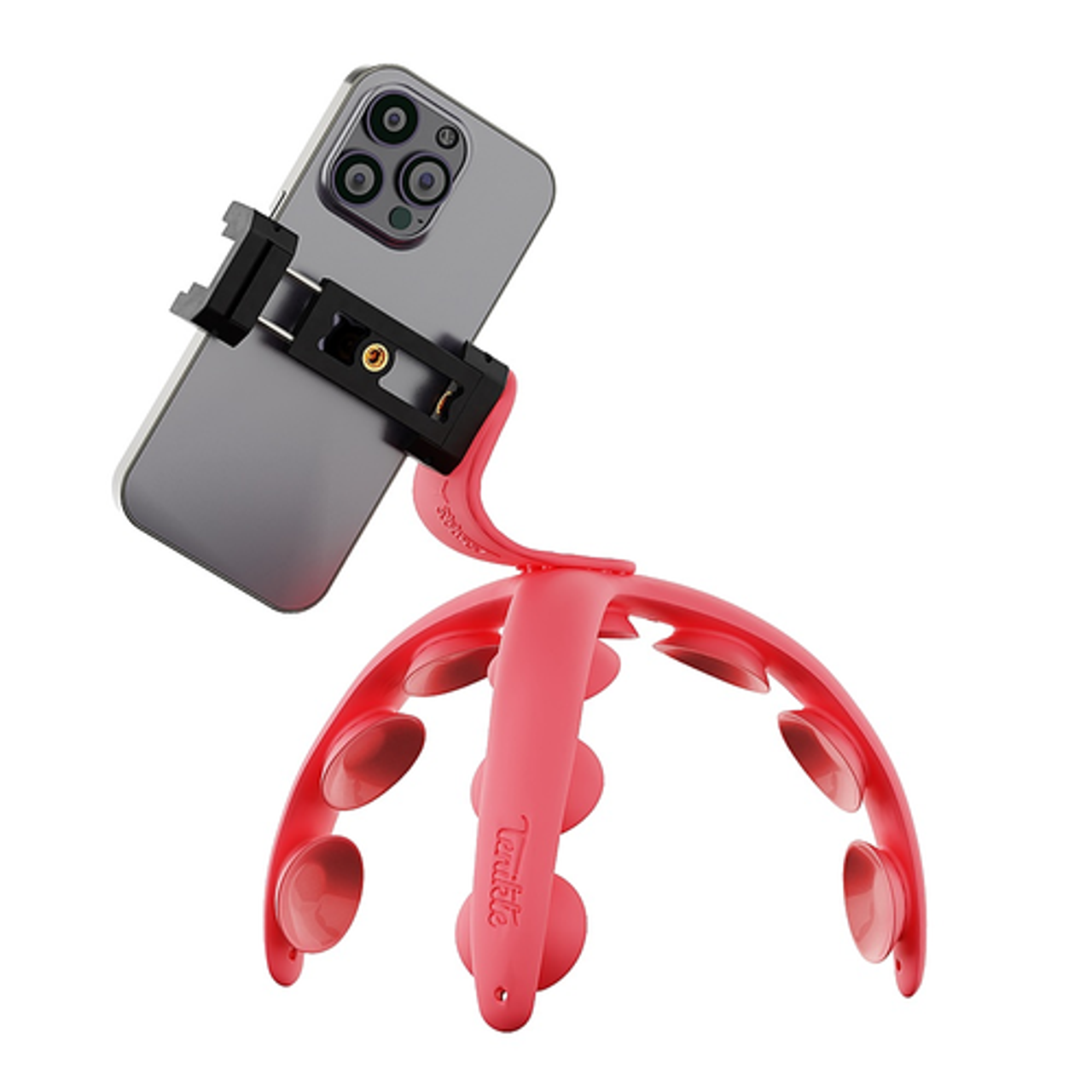 Tenikle - PRO Bendable Suction Cup Tripod Mount - Red
