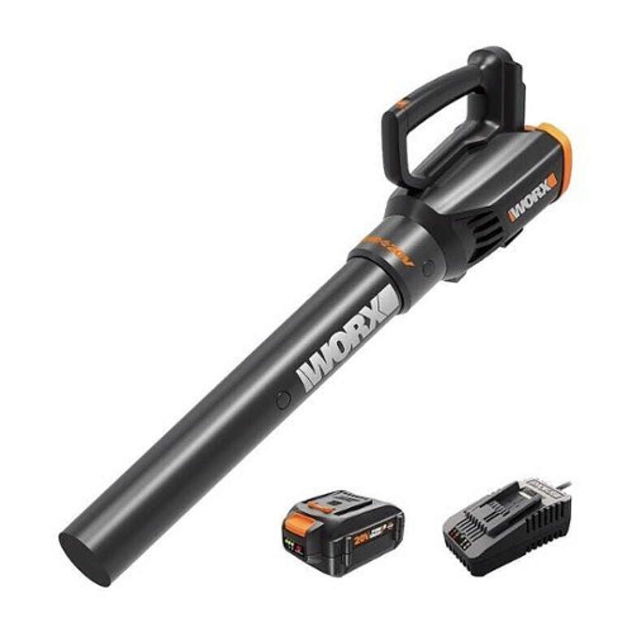 WORX - 20V TURBINE 4.0Ah Cordless 2-Speed Leaf Blower - Black