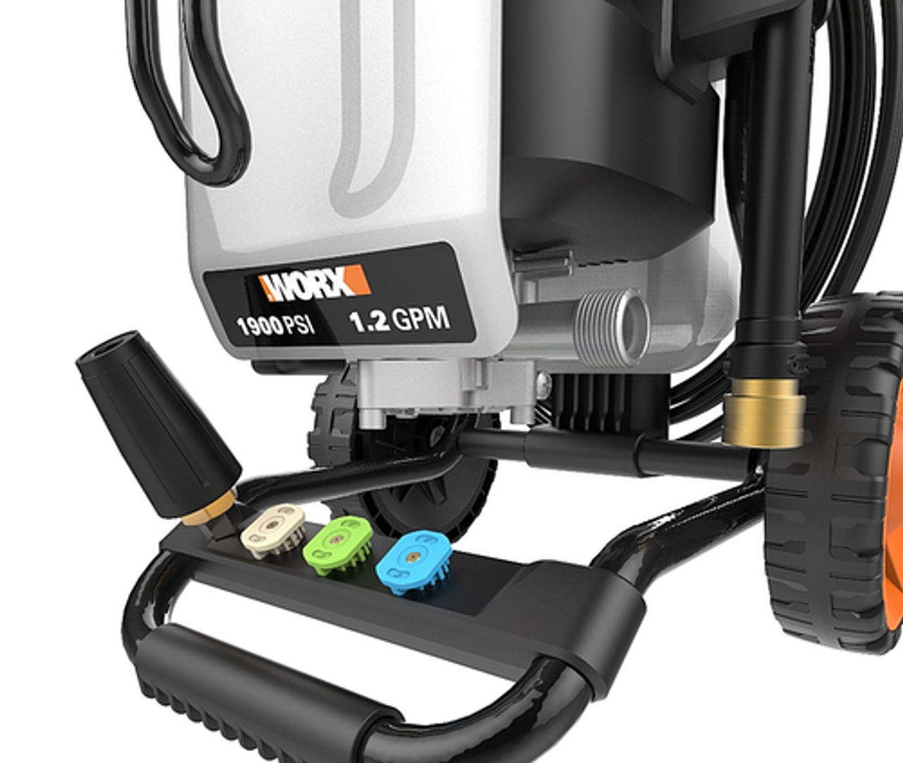 WORX - WG606 Electric Pressure Washer up to 1900 PSI - Black