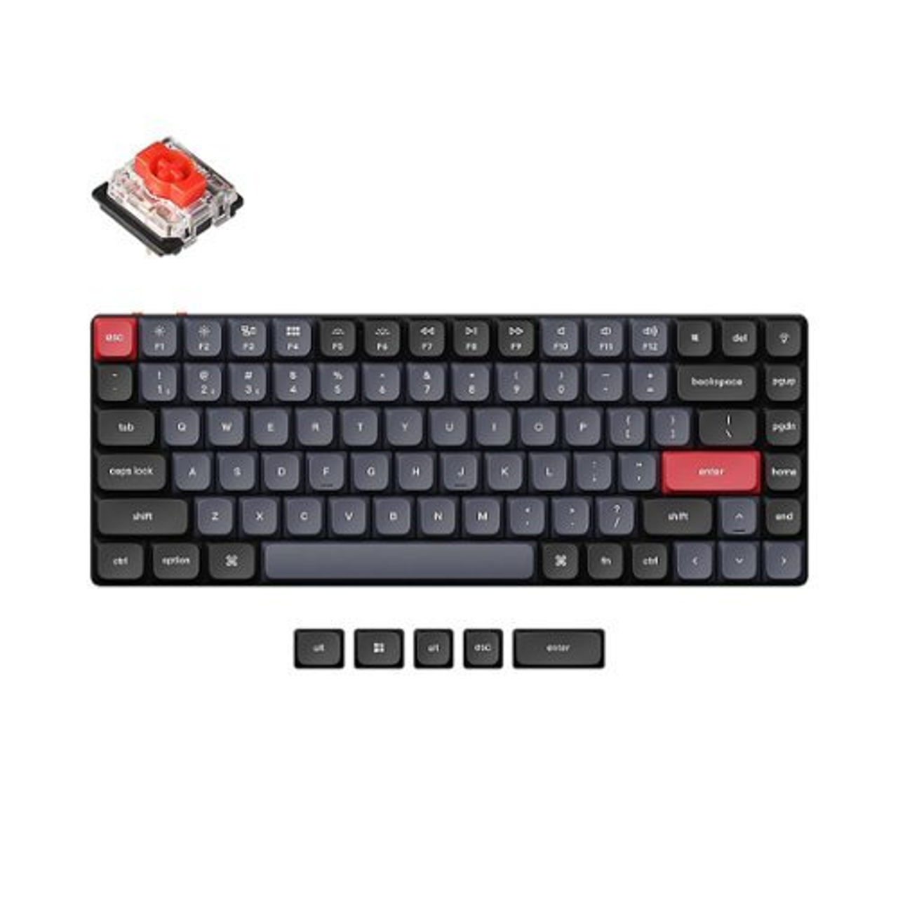 Keychron - K3 Pro Red Switch Mechanical Keyboard Mac or PC - Black