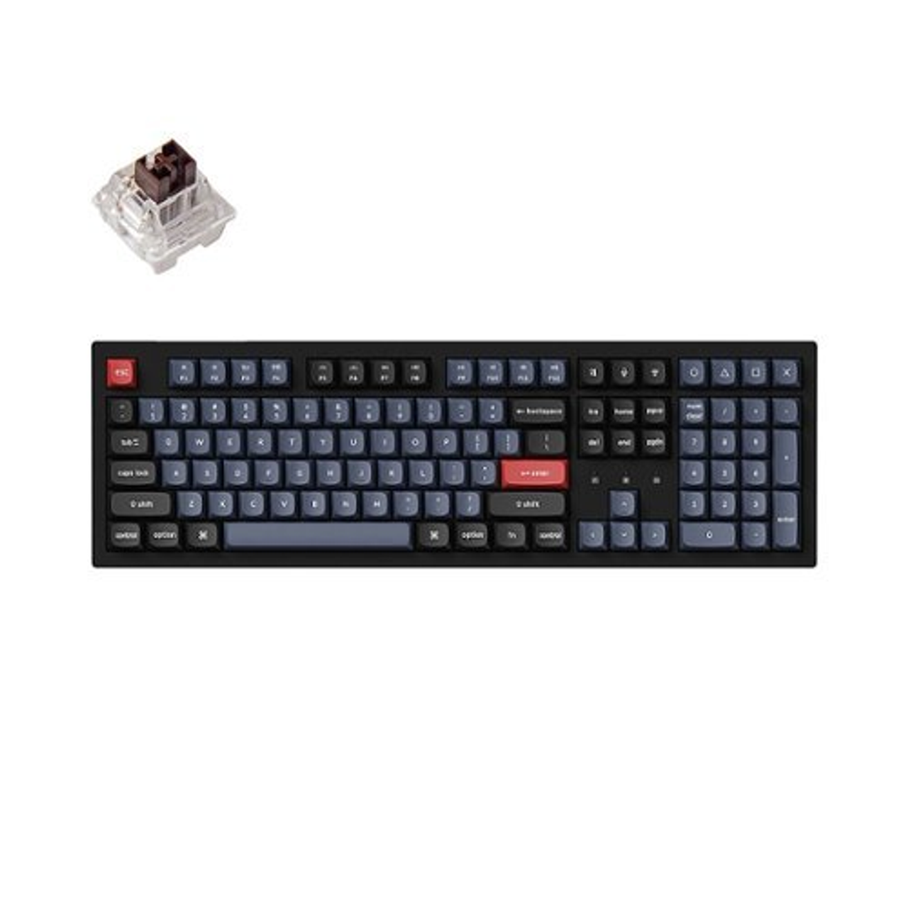 Keychron K10 Red Switch Mechanical Keyboard Mac or PC - Black