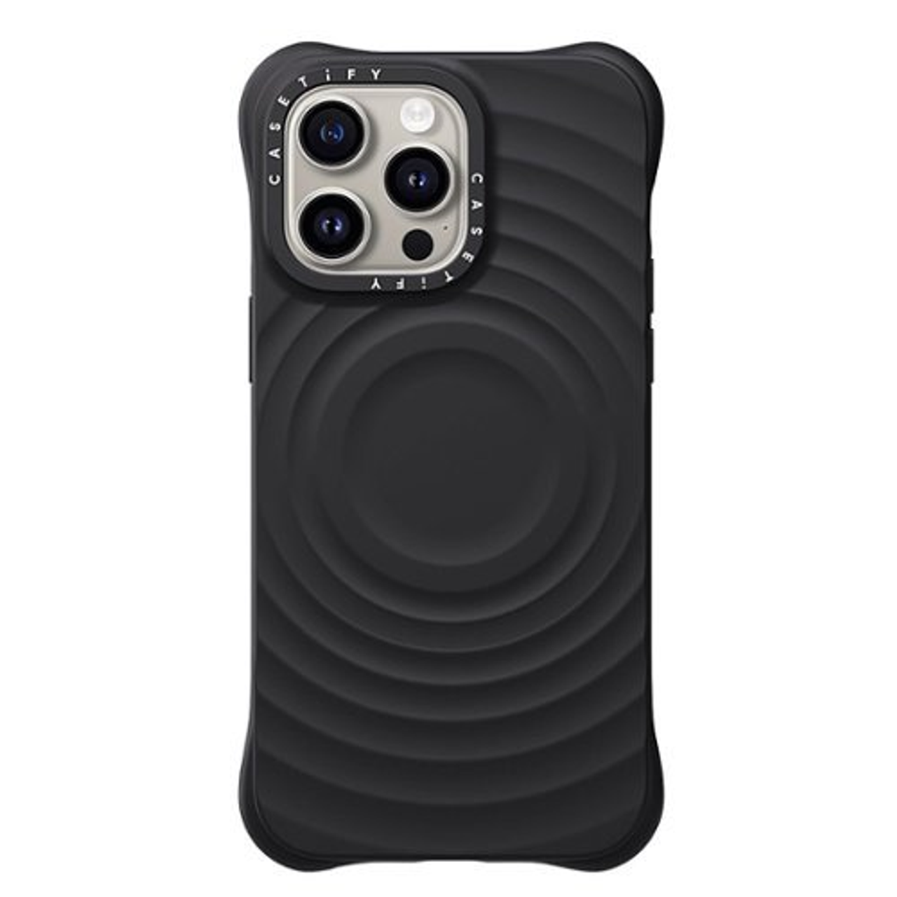 CASETiFY - The Ripple Case with MagSafe for Apple iPhone 15 Pro Max - Black