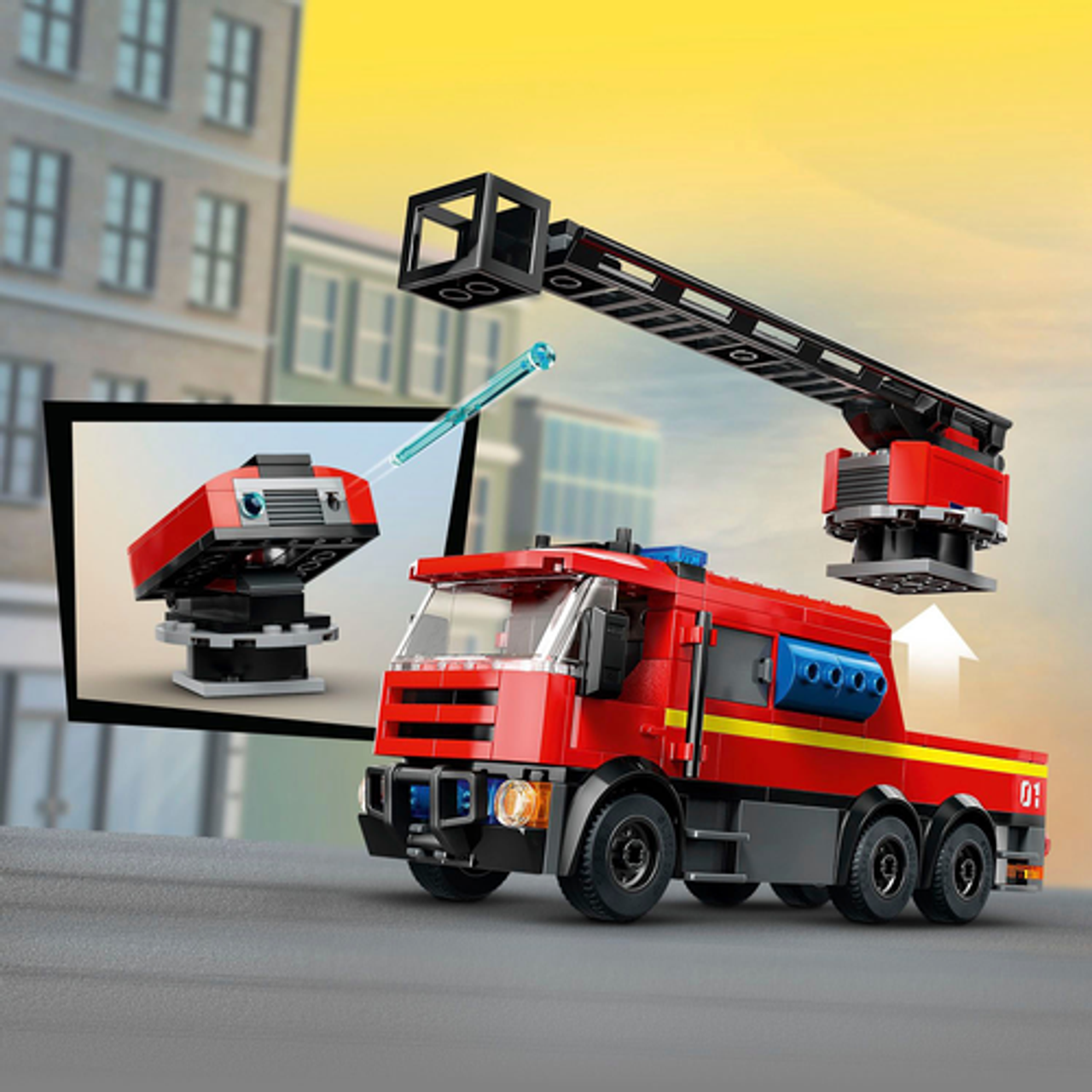 LEGO - City Fire Station with Fire Truck Pretend Play Toy 60414