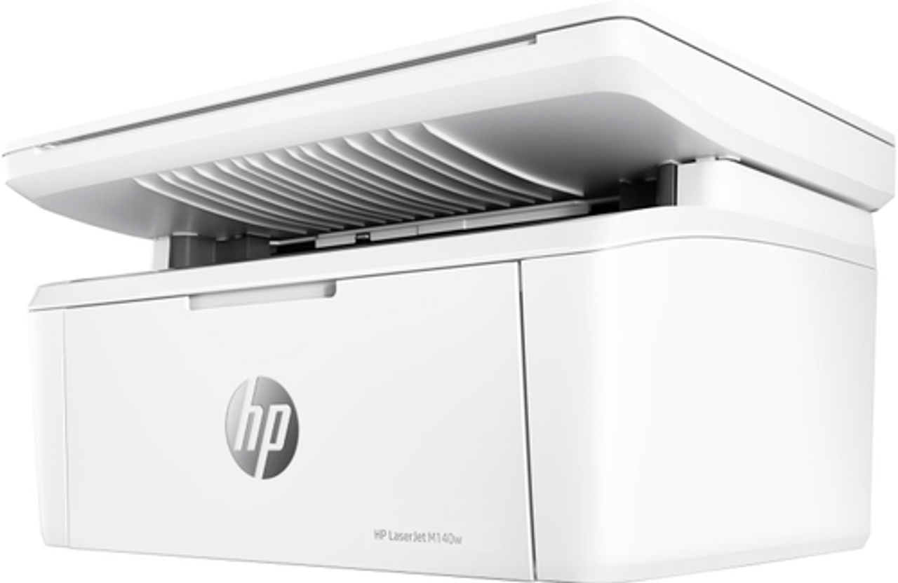 HP - LaserJet M140w Wireless Black and White Laser Printer - White