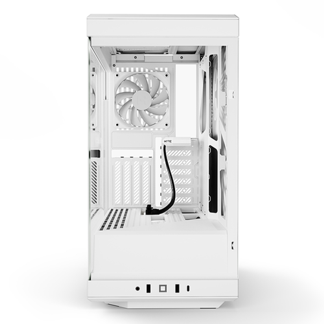 HYTE - Y40 ATX Mid-Tower Case with PCIe 4.0 Riser Cable - White/White