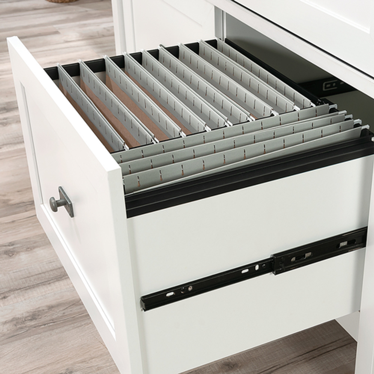 Sauder - Storage Cabinet with File Drawers - White