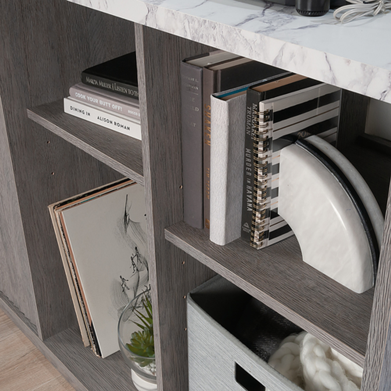 Sauder - Accent Storage Cabinet with Door in Ashen Oak - Ashen Oak™