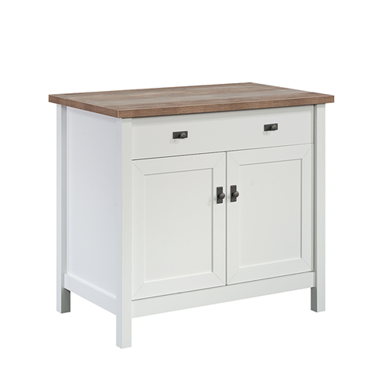 Sauder - 2-Door Library Storage Cabinet in - White