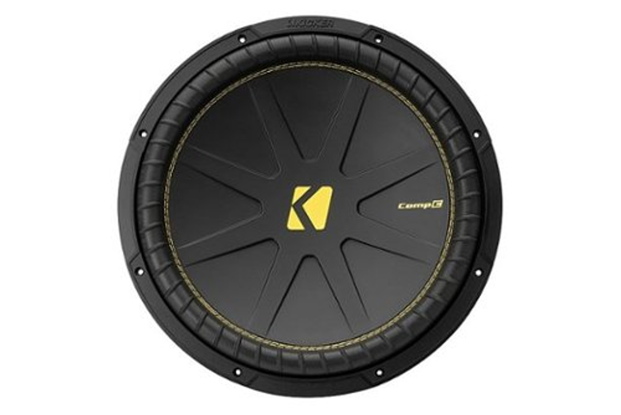 KICKER - CompC 15" Dual-Voice-Coil 4-Ohm Subwoofer - Black