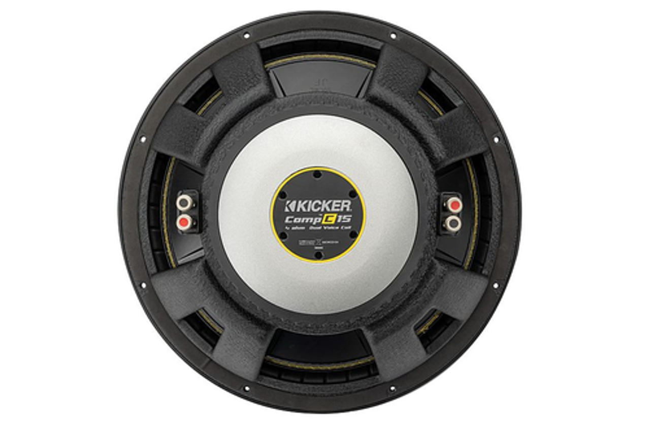 KICKER - CompC 15" Dual-Voice-Coil 4-Ohm Subwoofer - Black