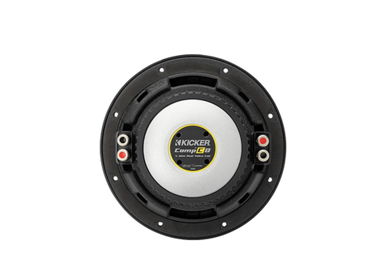 KICKER - CompC 8" Dual-Voice-Coil 4-Ohm Subwoofer - Black