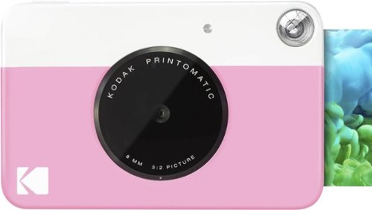 Kodak Printomatic Instant Print Camera - Instant Digital Camera Prints on Zink 2x3" Photo Paper - Pink