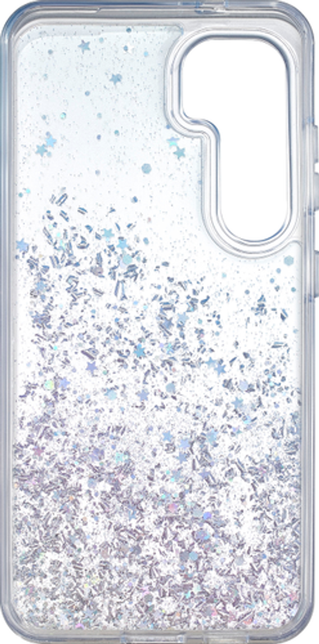 Insignia™ - Hard-Shell Case for Samsung Galaxy S24 - Glitter Gradient (Clear)